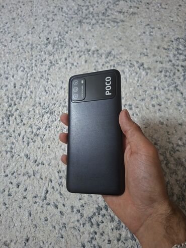 Poco: Poco M3, 128 GB, rəng - Qara, Zəmanət, Düyməli, Barmaq izi
