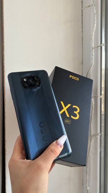 telefon almaq: Poco X3, 64 GB, rəng - Göy, Zəmanət, Sensor, Face ID