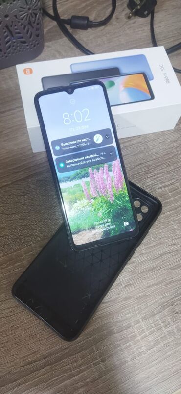 xiaomi redmi б у: Xiaomi Redmi 10C, 128 ГБ, цвет - Черный, 
 Сенсорный, Отпечаток пальца, Беспроводная зарядка