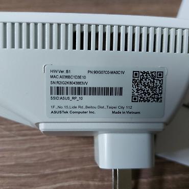 wifi extender: Asus RP-AX58 AX3000 Dual-Band WiFi Range Extender. WiFi6, Aimesh — 6