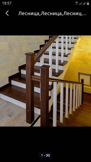 Деревянные лестницы: Деревянная лестница Для дома, Форма лестницы: Прямая, Стиль: Классический — 29