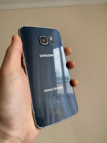 Samsung: Samsung Galaxy S6 Edge, Колдонулган, 32 GB, түсү - Көк