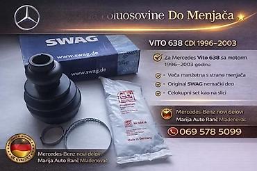 Prenosni sistem: MANZETNA POLUOSOVINE DO MENJACA VITO 638 CDI 3 | Manzetna — 1