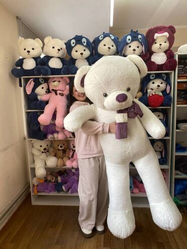 Игрушки: Большие мишки 🧸🧸🧸 🧸60 см 1000 сом (Бесплатная доставка) 🧸80 см 1500 — 12