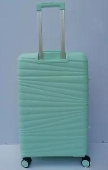 Putni koferi i torbe: Set kofera za putovanje – 3 komada, mint zelena boja - Tvrda školjka — 19