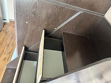 bunk bed: Детская модульная кровать с системой хранения и письменным столом - — 3