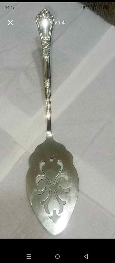 tort 8: Metal tort/piroq spatulası - Material: paslanmayan metal ərintisi — 1