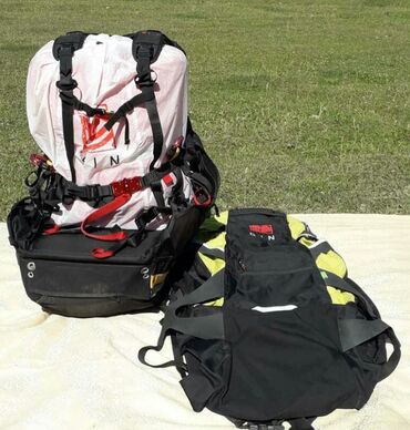 школьный рюкзаки: Продаю параплан (комплект) 1. Крыло GIN Sprint (105-130 кг) оранжевый