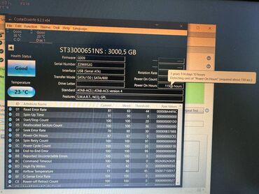 Xarici Sərt disk (HDD) Seagate, 4 TB, 7200 RPM, 3.5", İşlənmiş