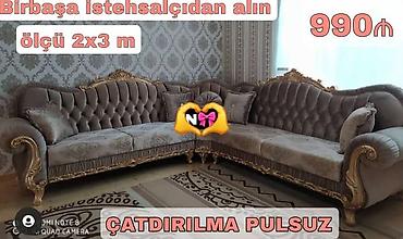 gencede islenmis mebeller: Künc divan rəng seçimi var — 1
