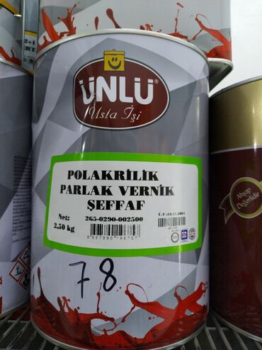 pol ucun lak: Lak, Mebel üçün, Akril, Kredit yoxdur