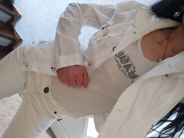 Ostale jakne, kaputi, prsluci: Bela jakna,niva,S — 11