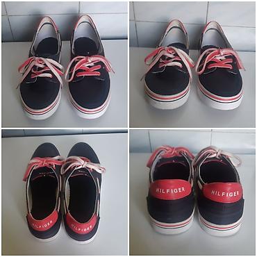 asos obuca: Original Tommy Hilfiger ženske platnene patike/cipele u mornarskom — 3