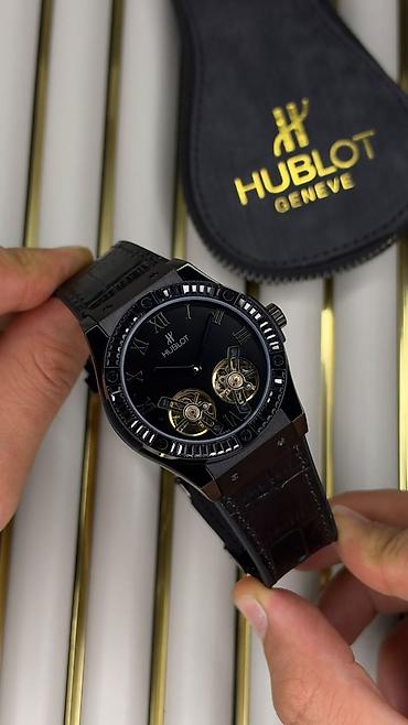 gunus saat: Yeni, Qol saatı, Hublot, rəng - Qara — 5