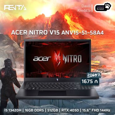 Acer: Yeni Acer Nitro, 15.6 ", Intel Core i5, 512 GB, Pulsuz çatdırılma