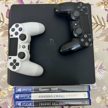 playstation service: PlayStation 4 Slim 1 TB Salam, Ev şərayətində istifadə olunub. İçi