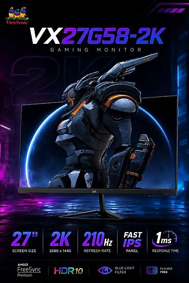 Монитор, ViewSonic, Жаңы, 27" - 28"