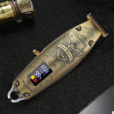 Бытовая техника: T5 / T9 Lion Professional Saç və Saqqal Qırxan Maşınka Metal Korpus / — 6