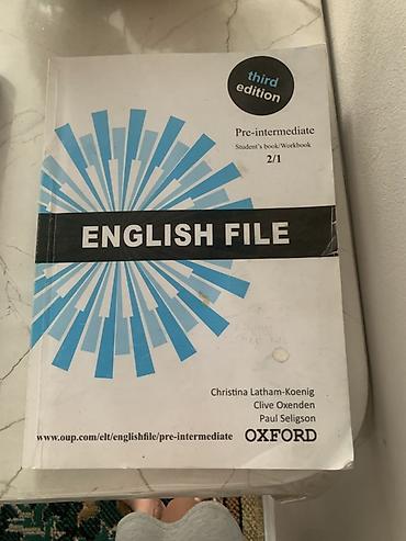 Учебники для изучения английского и турецкого языков: 1) English File
