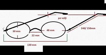 Naočare: Vintage oval dioptrijski ram. Vrlo retke. Vintage oval ram za — 9