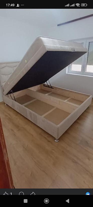 Kreveti: Tapacirani SPRING box francuski krevet sa uzglavljem – model sa — 5