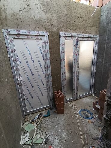 Plastik qapılar: Hamam üçün Yeni Plastik qapı Naliçnik ilə, Zəmanətli, Ödənişli quraşdırma, Ödənişli çatdırılma — 9