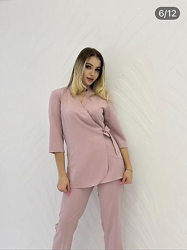 Спецодежда: Стильный медицинский костюм "Токио" - будь профессиональной и at lalafo.kg — 7 Спецодежда: Стильный медицинский костюм "Токио" - будь профессиональной и — 7