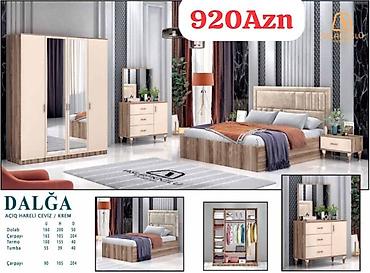Yataq otağı dəstləri: İkinəfərlik çarpayı, Dolab, Termo, Tumba, Yeni — 57