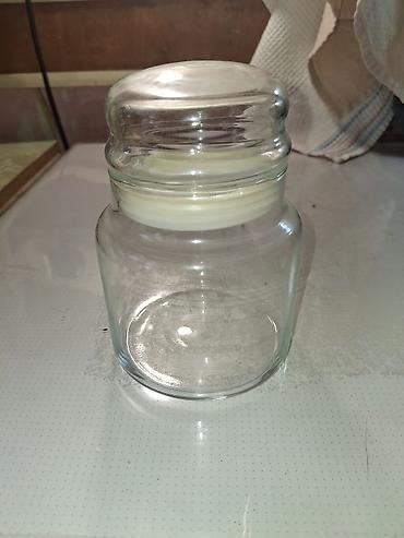 makaron şirniyyat: Şüşə qablar – hermetik qapaqlı (3 ədəd dəst) - Material: şəffaf qalın — 2