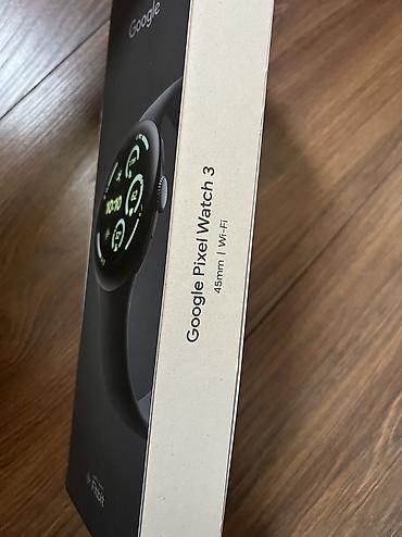 часы smart: Google Pixel Watch 3, 45 мм, Wi‑Fi. Версия Matte Black (Obsidian — 3