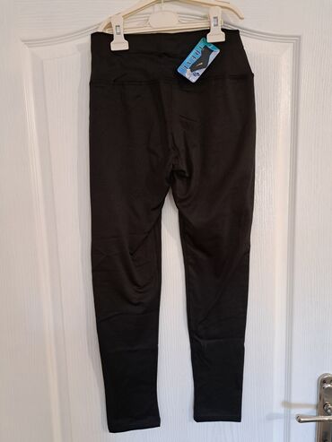 zlatne pantalone: M (EU 38), L (EU 40), Polyester, color - Black, Single-colored