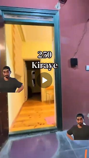 1 otaqli evler satilir: Kirayə: 1 otaqlı kiçik həyət evi - Mətbəx: qaz plitəsi, aspirator — 4