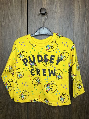 дедский одежда: Детский топ, рубашка, цвет - Желтый, Новый
