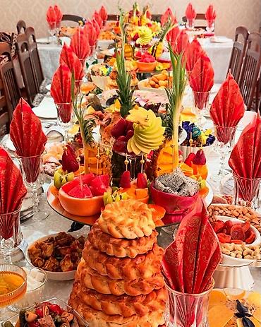 Выездные банкеты: Выездные банкеты | Официанты, Эт башчы, Повара | Фуршетный стол, Шоколодный фонтан — 15