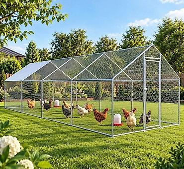 mesac za kominu: Veliki KOKOŠINJAC 8x3x2m (kavez/Ispust, kokoške, živina) Aga ograđeni — 1