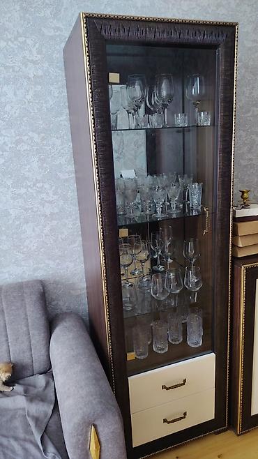 maqnitli setka: Qonaq otağı mebel dəsti Tərkibi: - 1 ədəd vitrİN şkafı (geniş): ön — 2