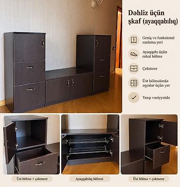 ТВ-стенды: Dəhliz üçün mebel dəsti satılır Yaxşı vəziyyətdə, səliqəli və — 2