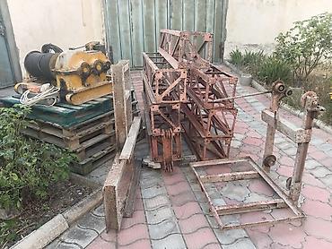 mini kran: Yaxşı işlək vəziyyətdədir, Russiya motoru, güclü reduktor, tros, 1 — 3