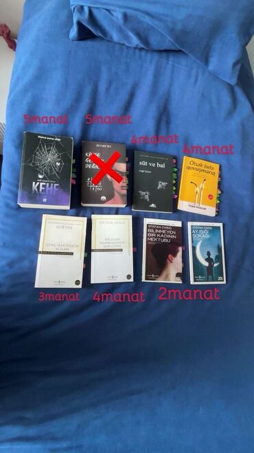 Boşqablar: Müxtəlif müəlliflərdən və janrlardan ibarət geniş çeşiddə kitablar