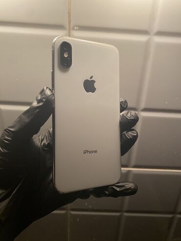 телефон iphone xs: IPhone Xs, Колдонулган, 64 ГБ, Ак, Каптама, 100 %