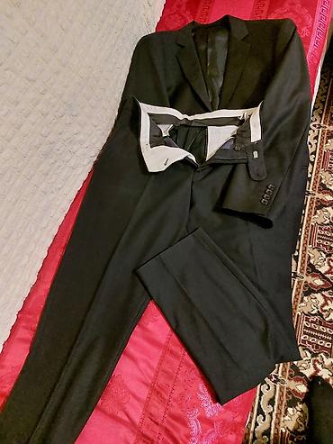 Kişi geyimləri: Kostyum, Demisezon, 4XL, rəng - Qara — 2