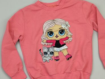 różowy sweterek: Bluza, 4-5 lat, 104-110 cm, stan - Bardzo dobry