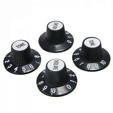 Gitare: TOP HAT LP, KAPICE ZA POTENCIOMETRE KNOBS CRNE I BELE | Slanje po — 3