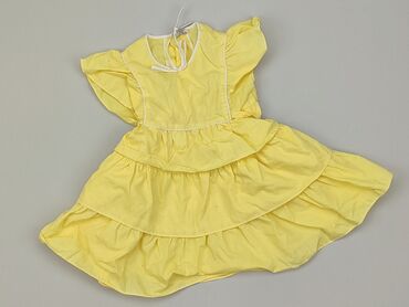 żółta sukienka: Sukienka, 9-12 m, stan - Dobry