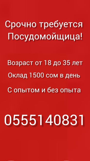 Посудомойщицы: Требуется Посудомойщица, Оплата Сдельная