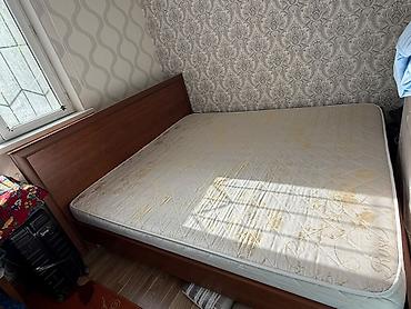 ламелия на кровать: Двуспальная кровать, Б/у, С матрасом, длина - 200 см — 4