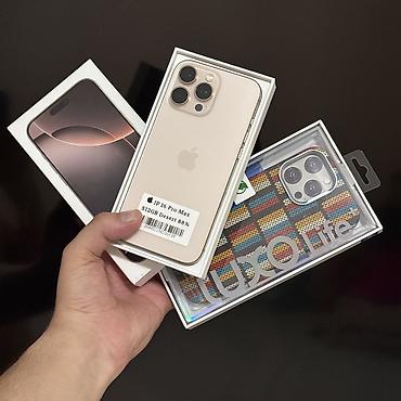 IPhone 16 Pro Max, Колдонулган, 512 ГБ, Desert Titanium, Каптама, Куту, Коргоочу айнек, 88 %