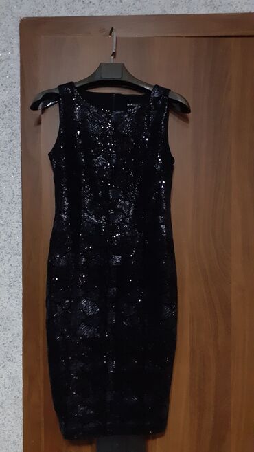 вечернее чёрное платье: Вечернее платье, Короткая модель, 2XL (EU 44)