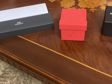 Saat üçün aksesuarlar: Orjinal brend saat qutuları(Orient,Diesel,Casio) Təsvir: - Rəng — 1