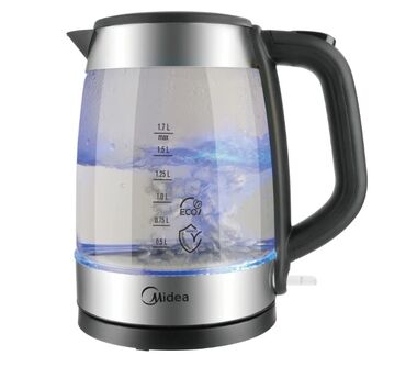 купить 10 литровый бутыль: Чайник электрический Midea MK-8008, 1.7 л, 2200 Вт, подсветка, стекло